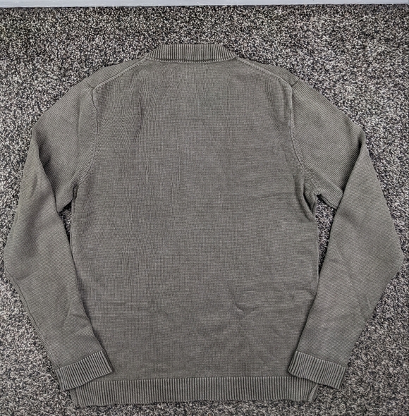 Buck Mason Sweater 100% Cotton Crewneck Olive Green Mens Small - Picture 5 of 6